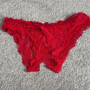 Victoria’s Secret Dream Angels Crotchless Lace Panty